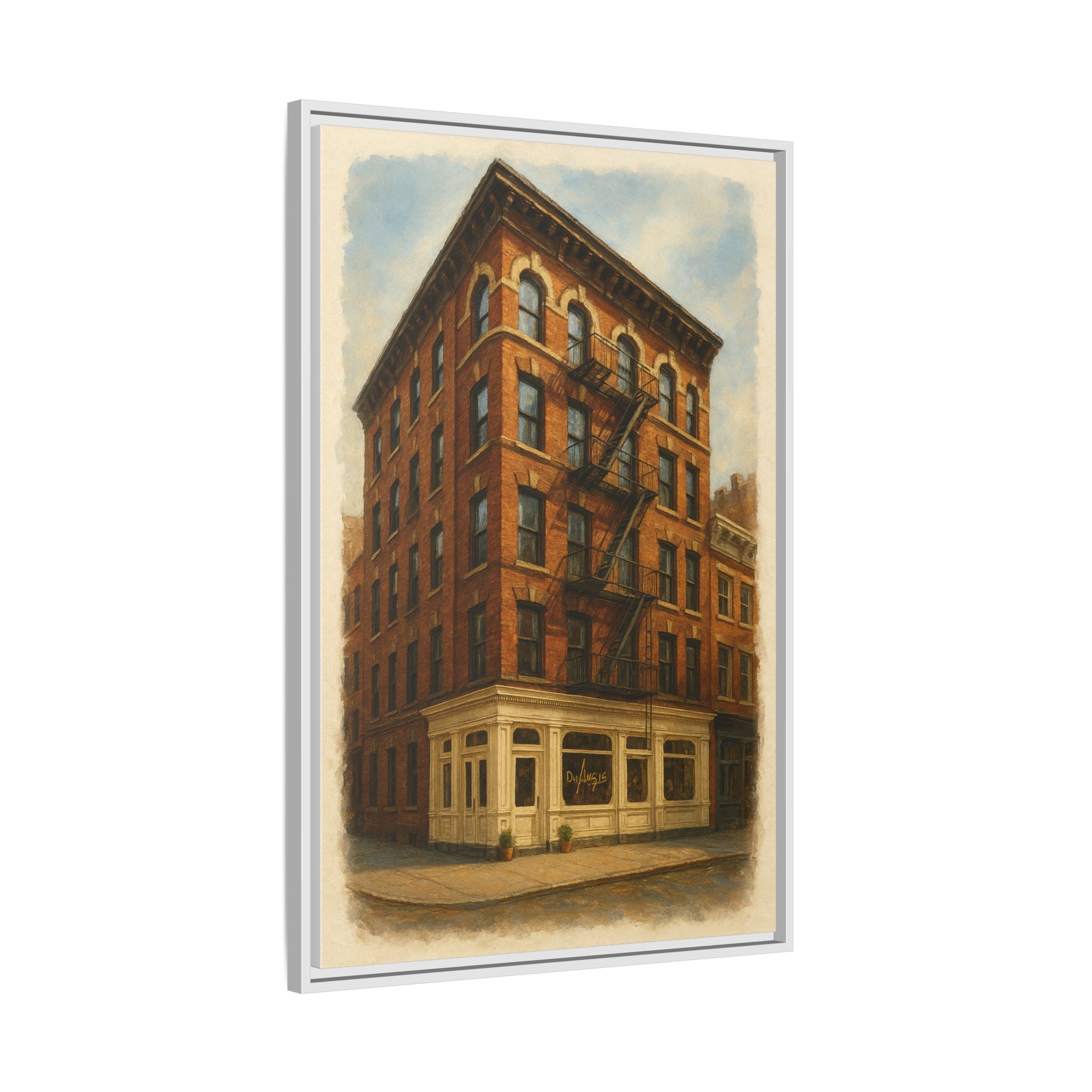 Don Angie — Restaurant Print | Matte Canvas + Wooden Frame