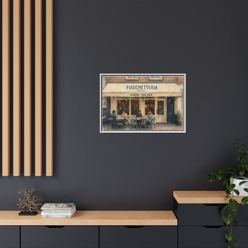 Fiaschetteria Pistoia — Restaurant Print | Matte Canvas + Wooden Frame