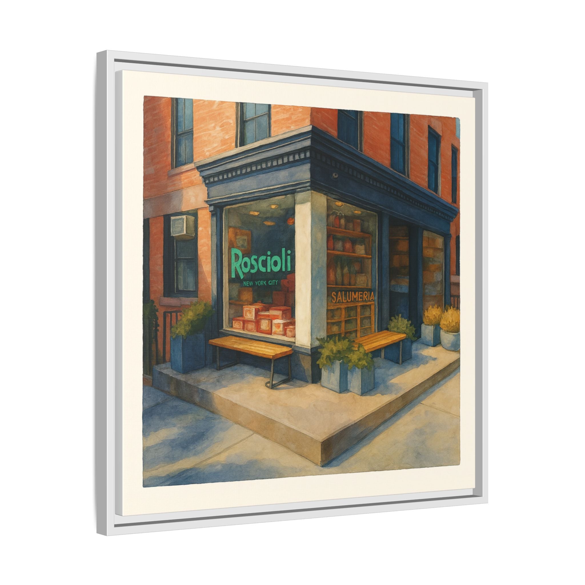 Roscioli Restaurant — Restaurant Print | Matte Canvas + Wooden Frame