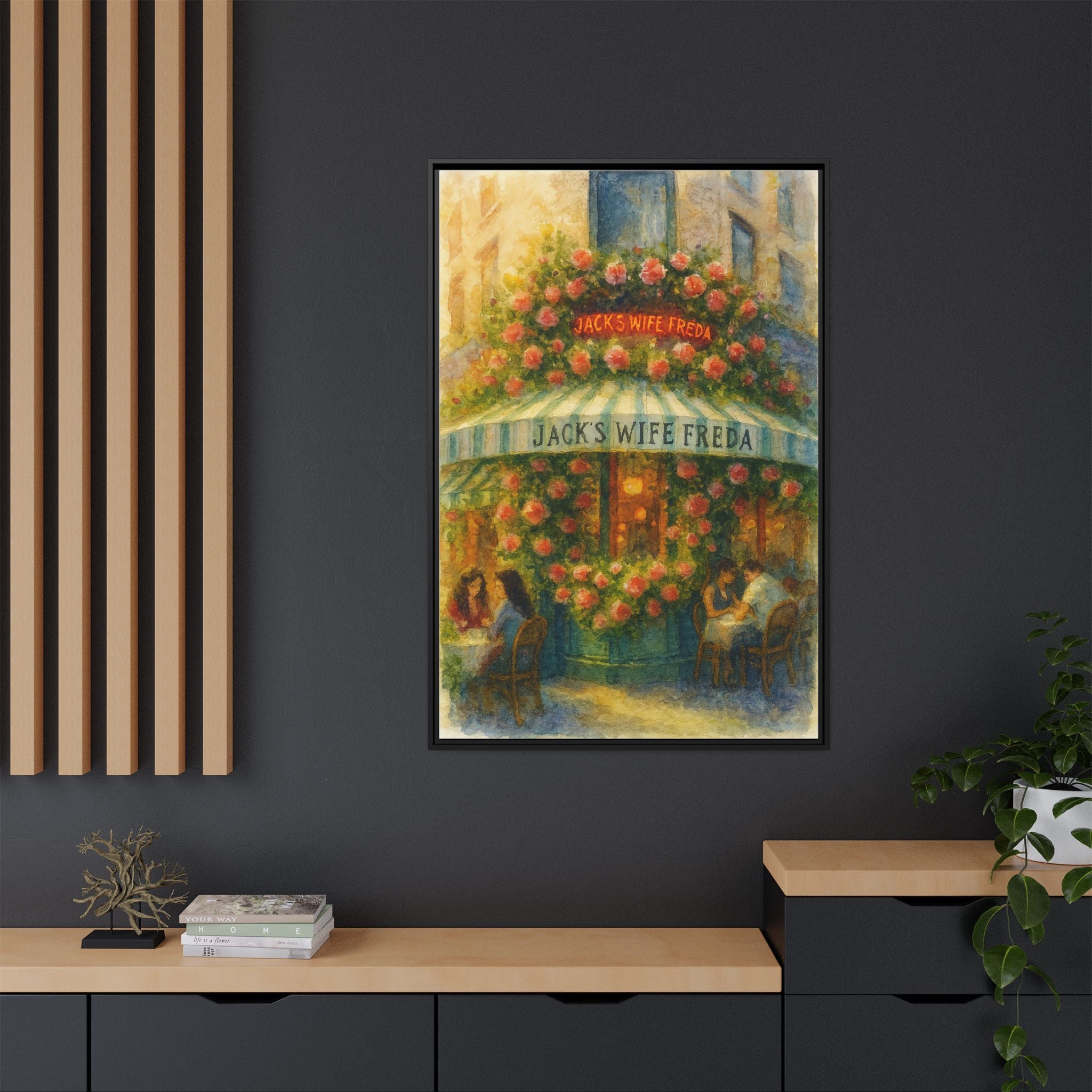 Jack's Wife Freda — Restaurant Print | Matte Canvas + Wooden Frame