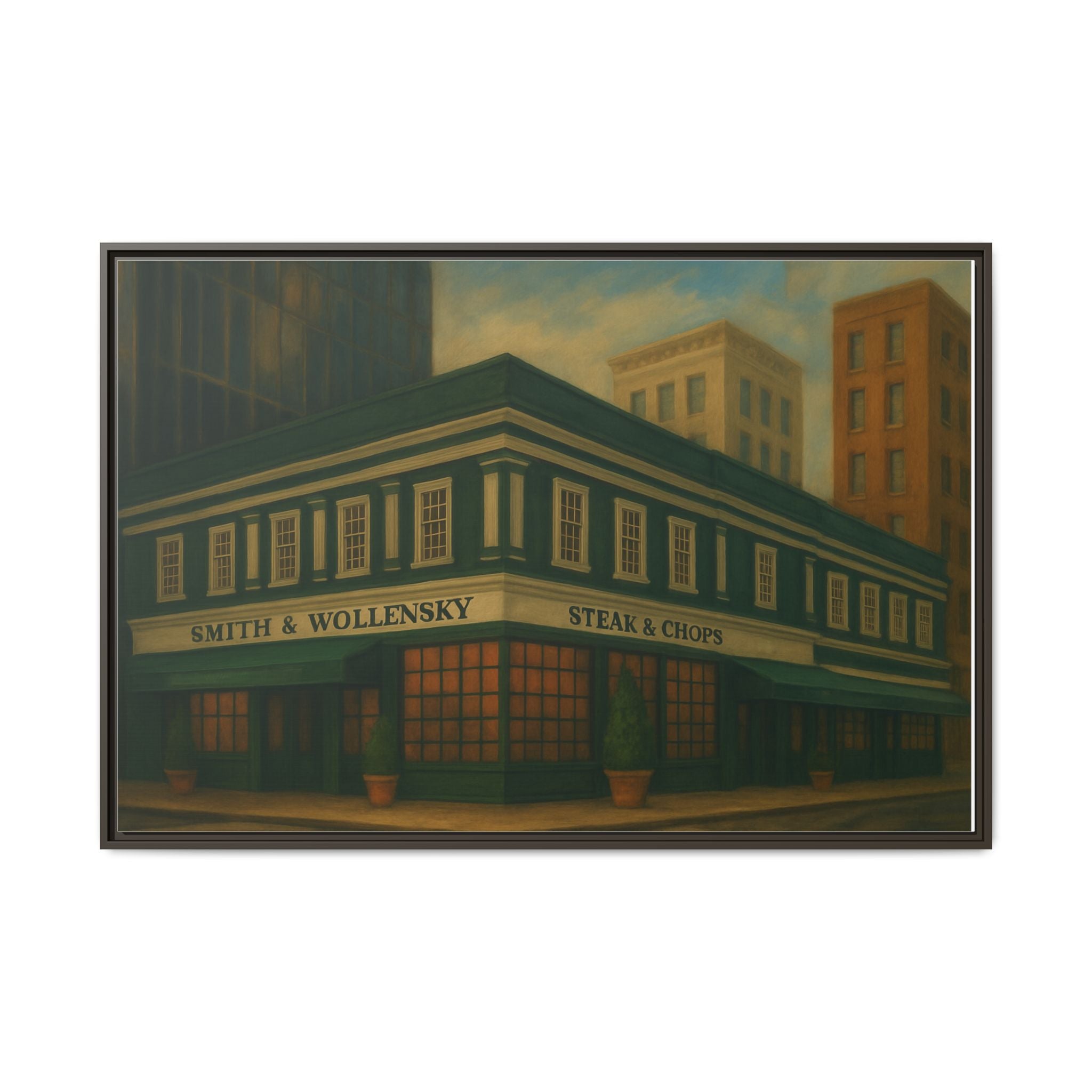 Smith and Wollensky — Restaurant Print | Matte Canvas + Wooden Frame