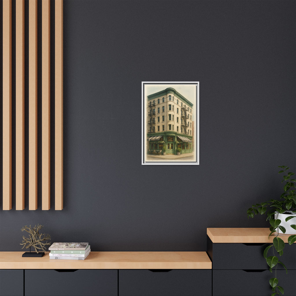 Dante West Village — Restaurant Print | Matte Canvas + Wooden Frame