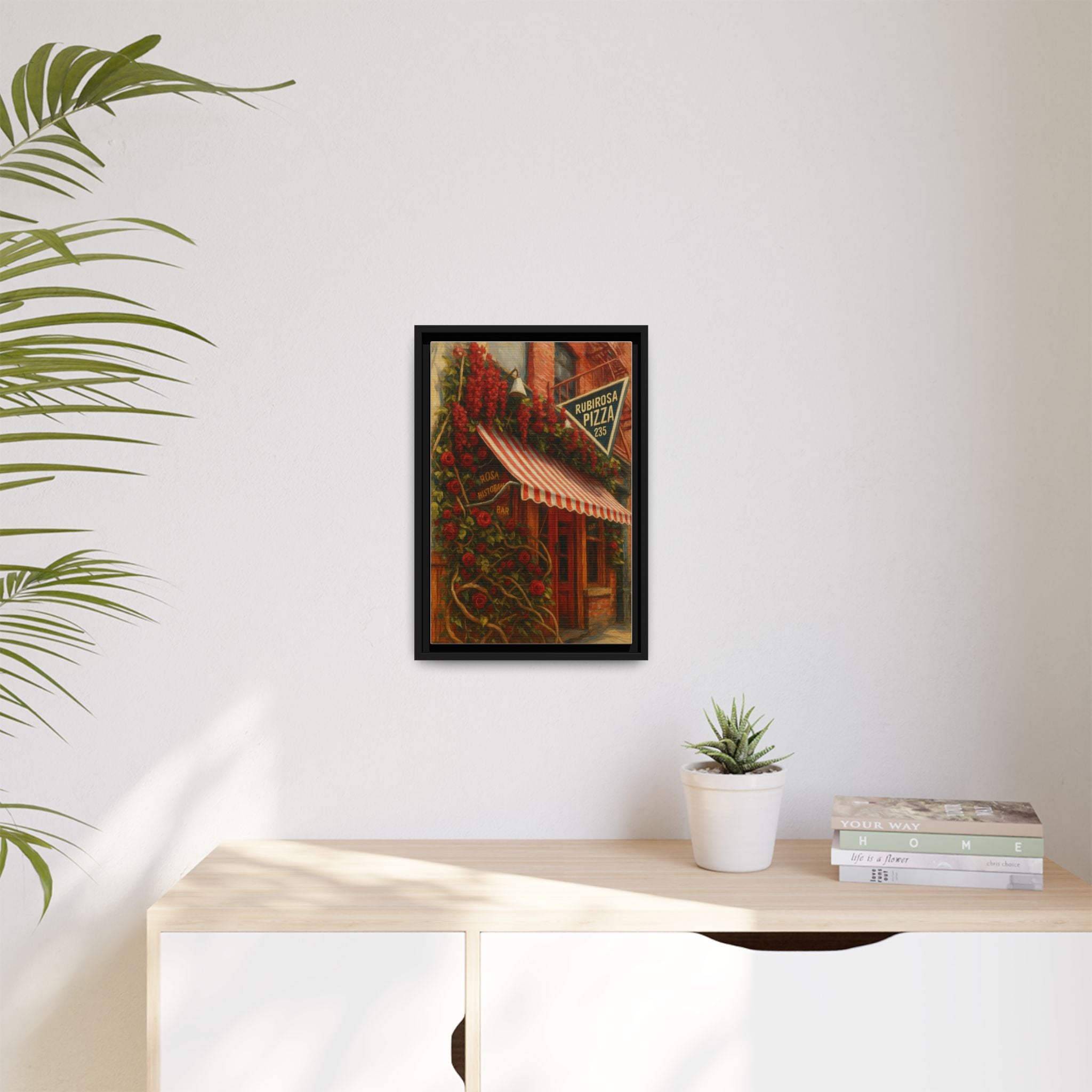 Rubirosa — Restaurant Print | Matte Canvas + Wooden Frame