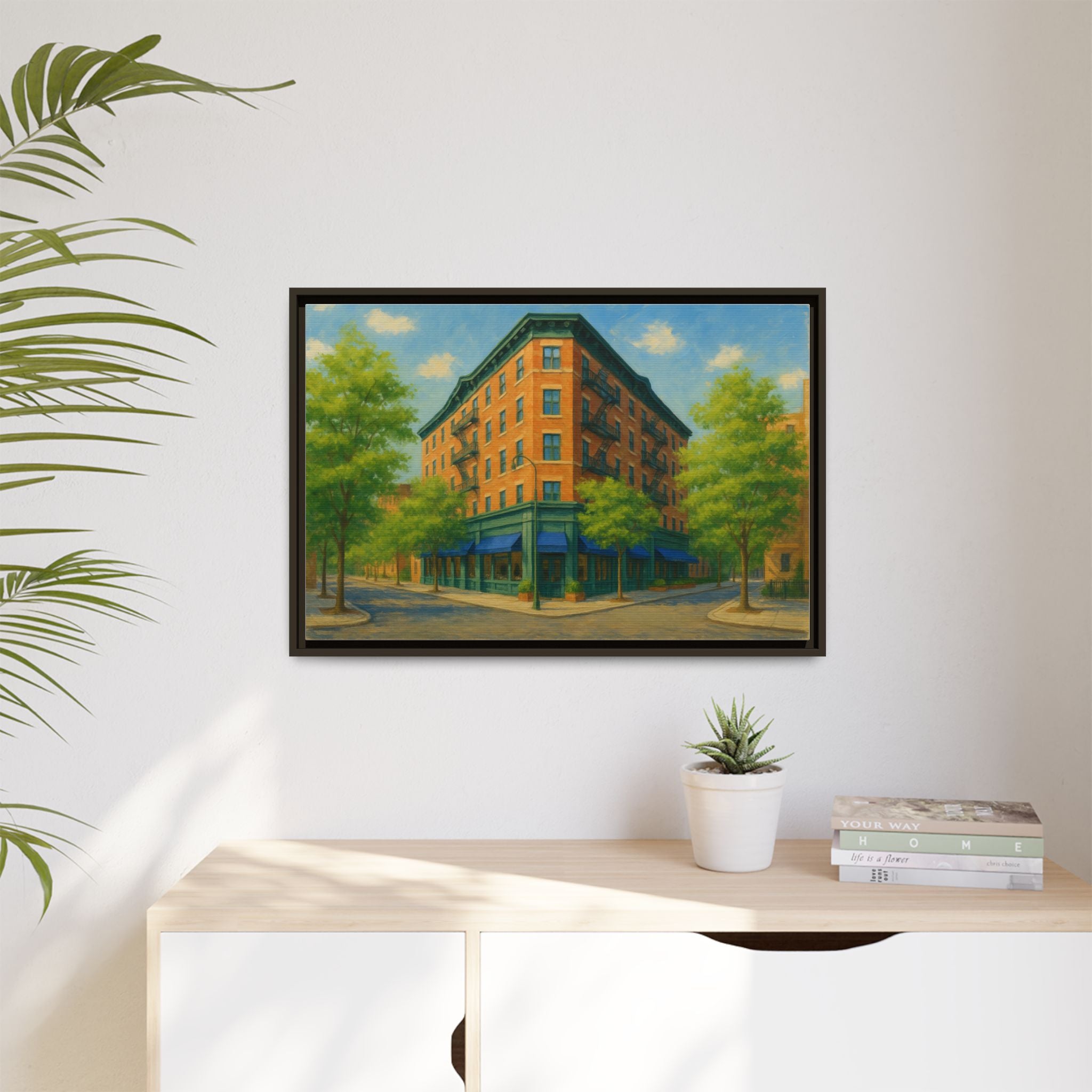 The Mary Lane — Restaurant Print | Matte Canvas + Wooden Frame