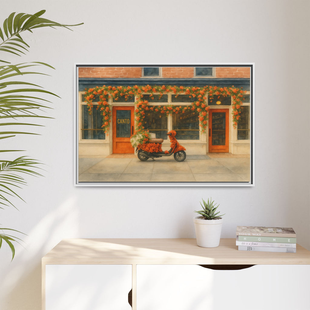 Canto West Village — Restaurant Print | Matte Canvas + Wooden Frame
