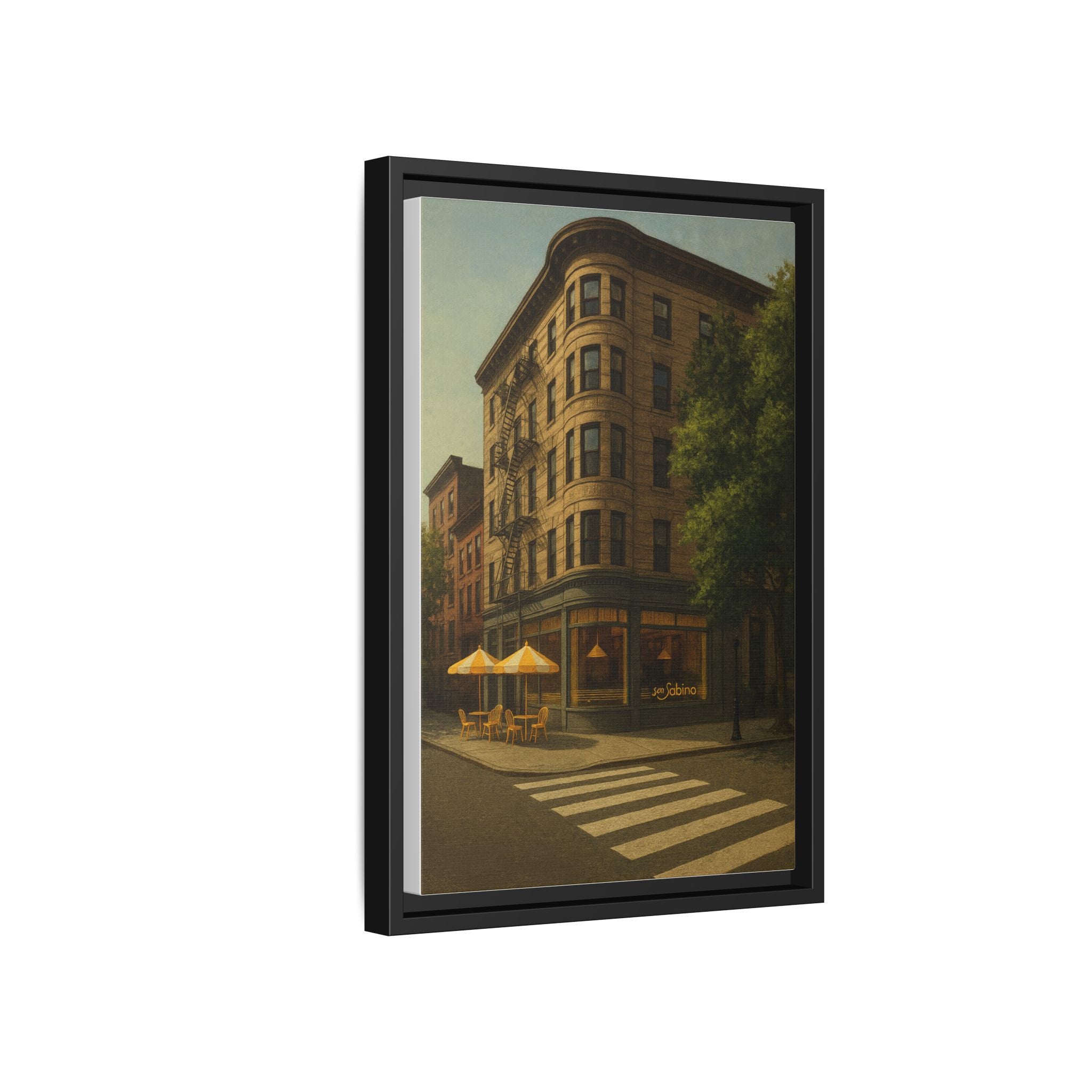 San Sabino Restaurant — Restaurant Print | Matte Canvas + Wooden Frame