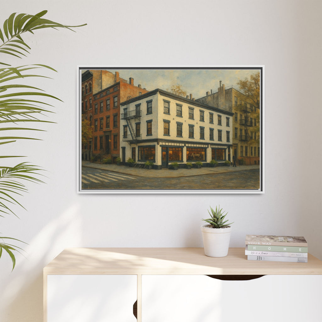 Anton's — Restaurant Print | Matte Canvas + Wooden Frame