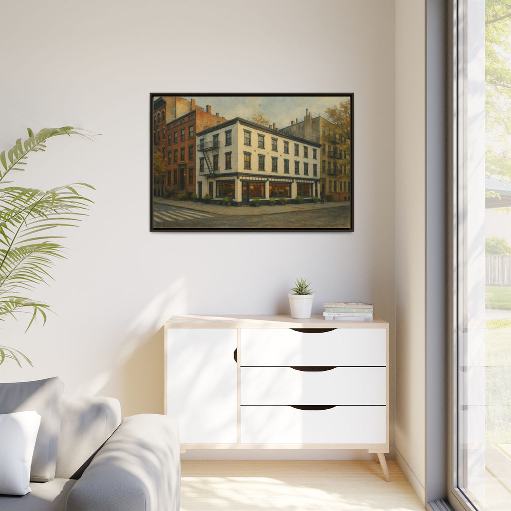 Anton's — Restaurant Print | Matte Canvas + Wooden Frame