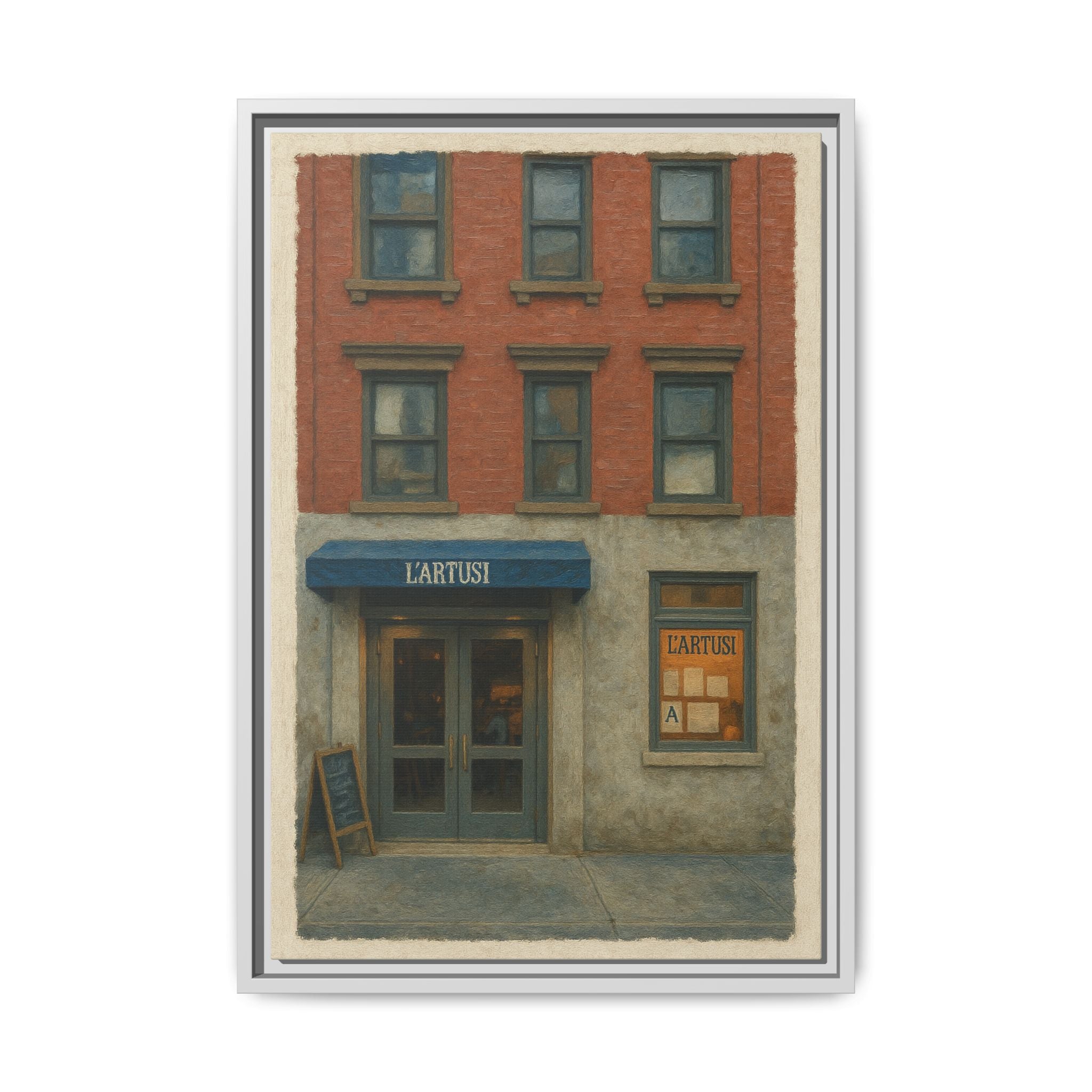 L'Artusi — Restaurant Print | Matte Canvas + Wooden Frame