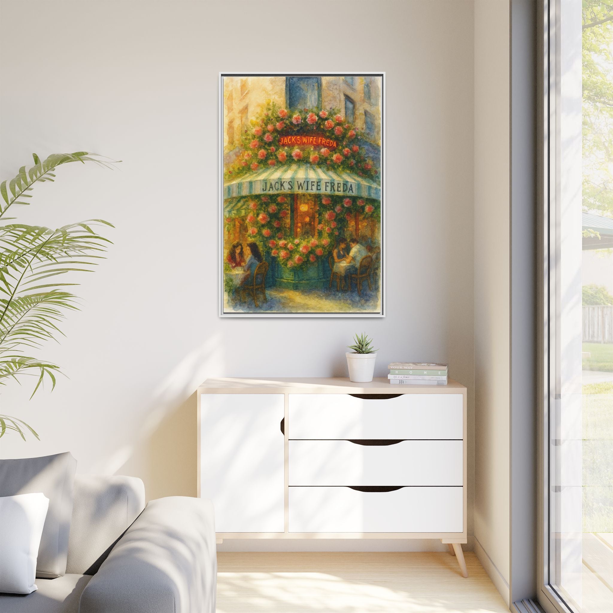 Jack's Wife Freda — Restaurant Print | Matte Canvas + Wooden Frame